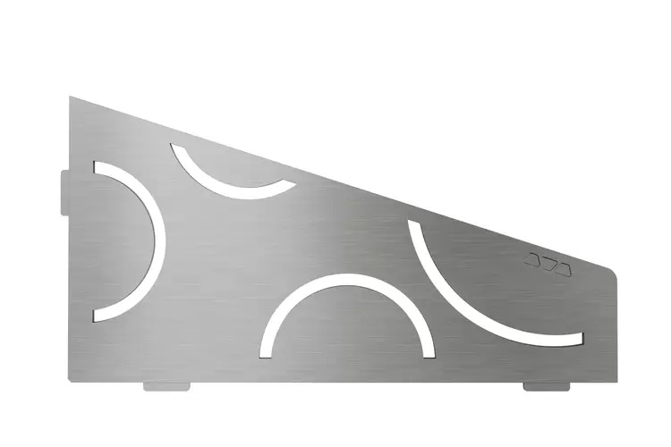 Tablette d’angle inox SHELF-E-S3 CURVE SCHLÜTER