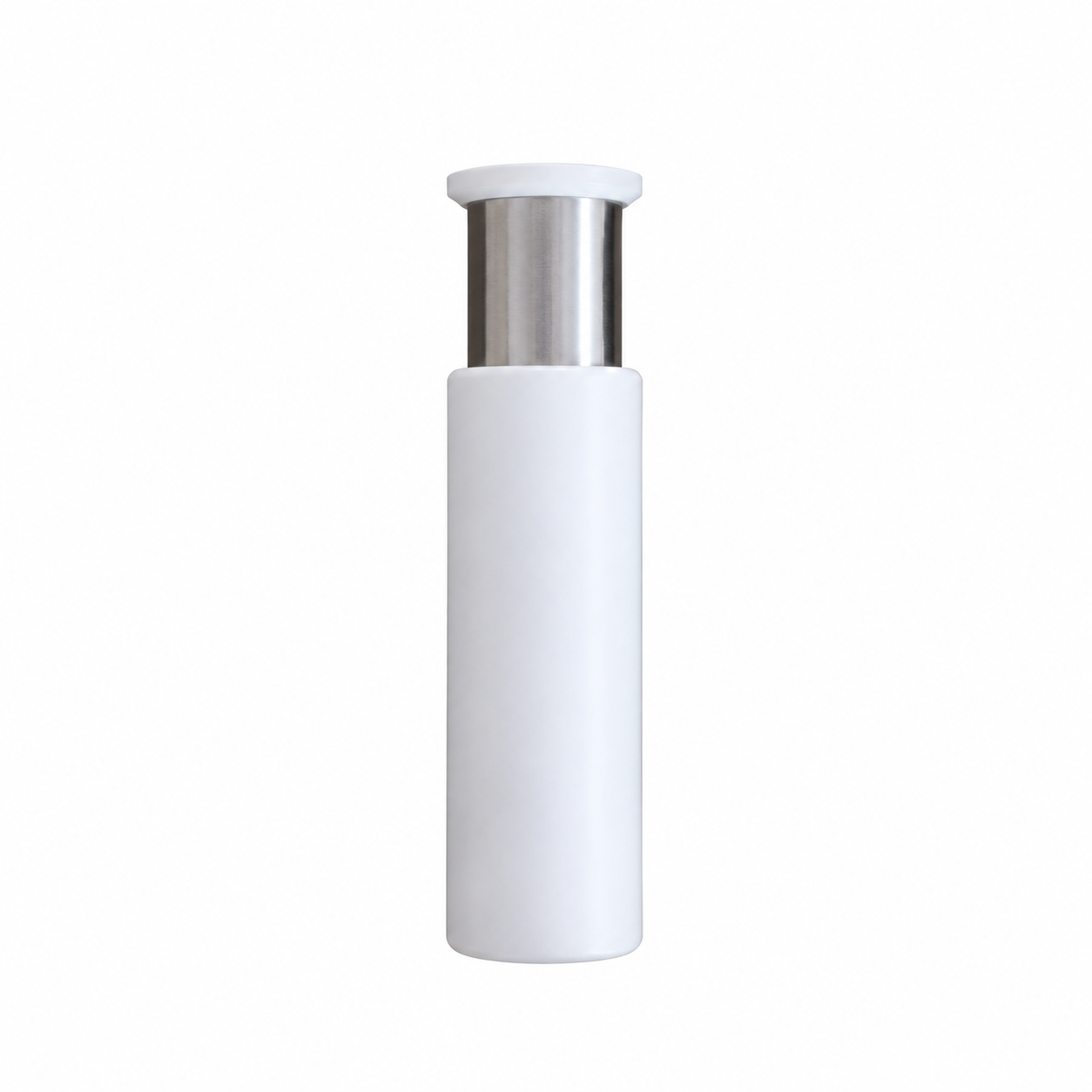 Porte-serviette encastrable à carreler HUGGSTEN HG0013, corps blanc et tige inox déployée