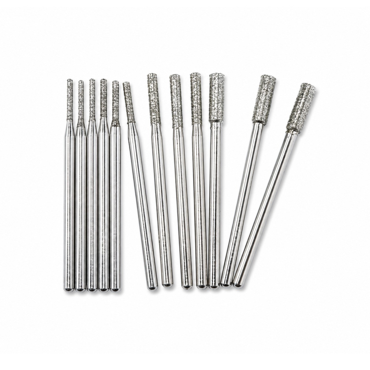 Coffret de 12 mini-fraises diamantées 1 à 3 mm VORTEX, vue principale