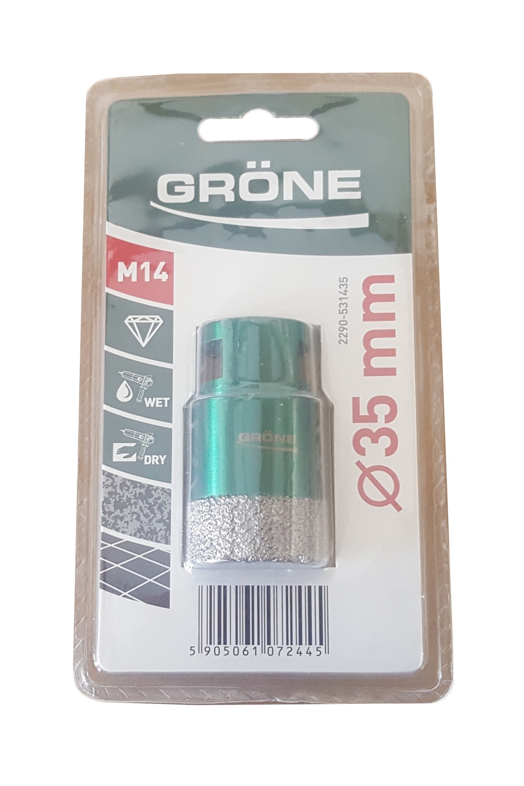 Trépan diamant 35mm M14 GRONE K2290-531435