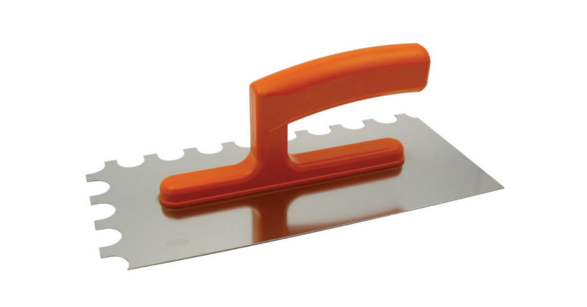 Platoir cranté 130x270 mm denture demi-lune Eco Line - Taloche/Platoir ...