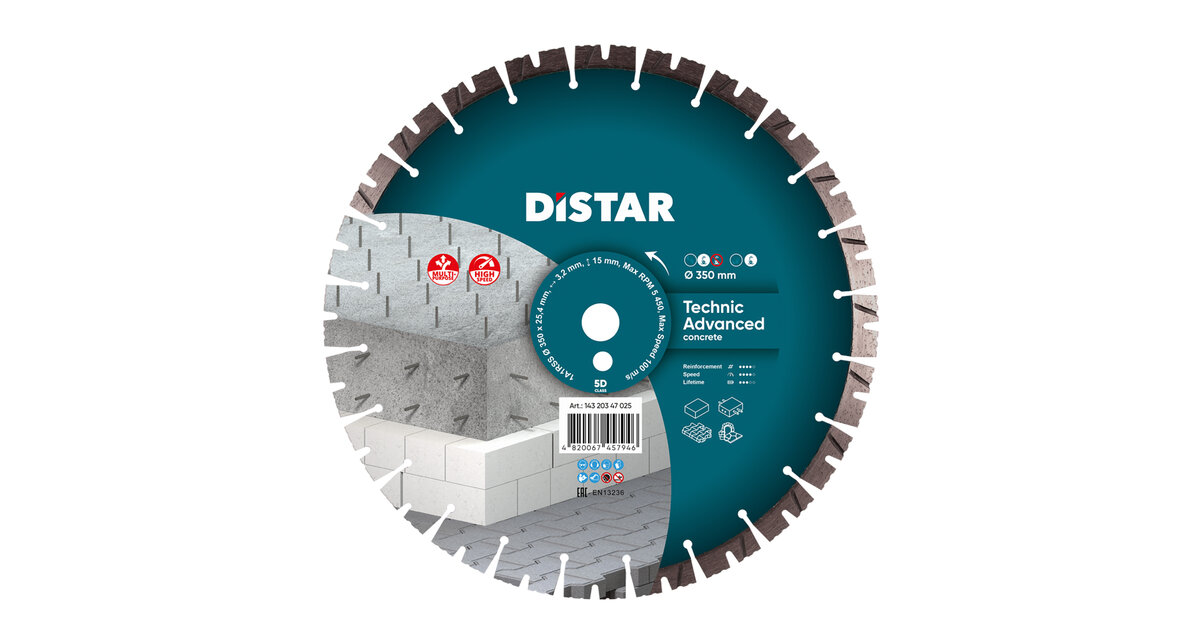 Disque Diamond Disque diamant Technic Advanced 350 mm DISTAR - Disque diamant