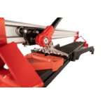 Détail du guidage et des composants du coupe-carreaux RUBI RWK