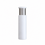 Porte-serviette encastrable à carreler HUGGSTEN HG0013, corps blanc et tige inox déployée