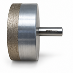 Trépan diamant vu de profil avec marquage diamètre 80 mm