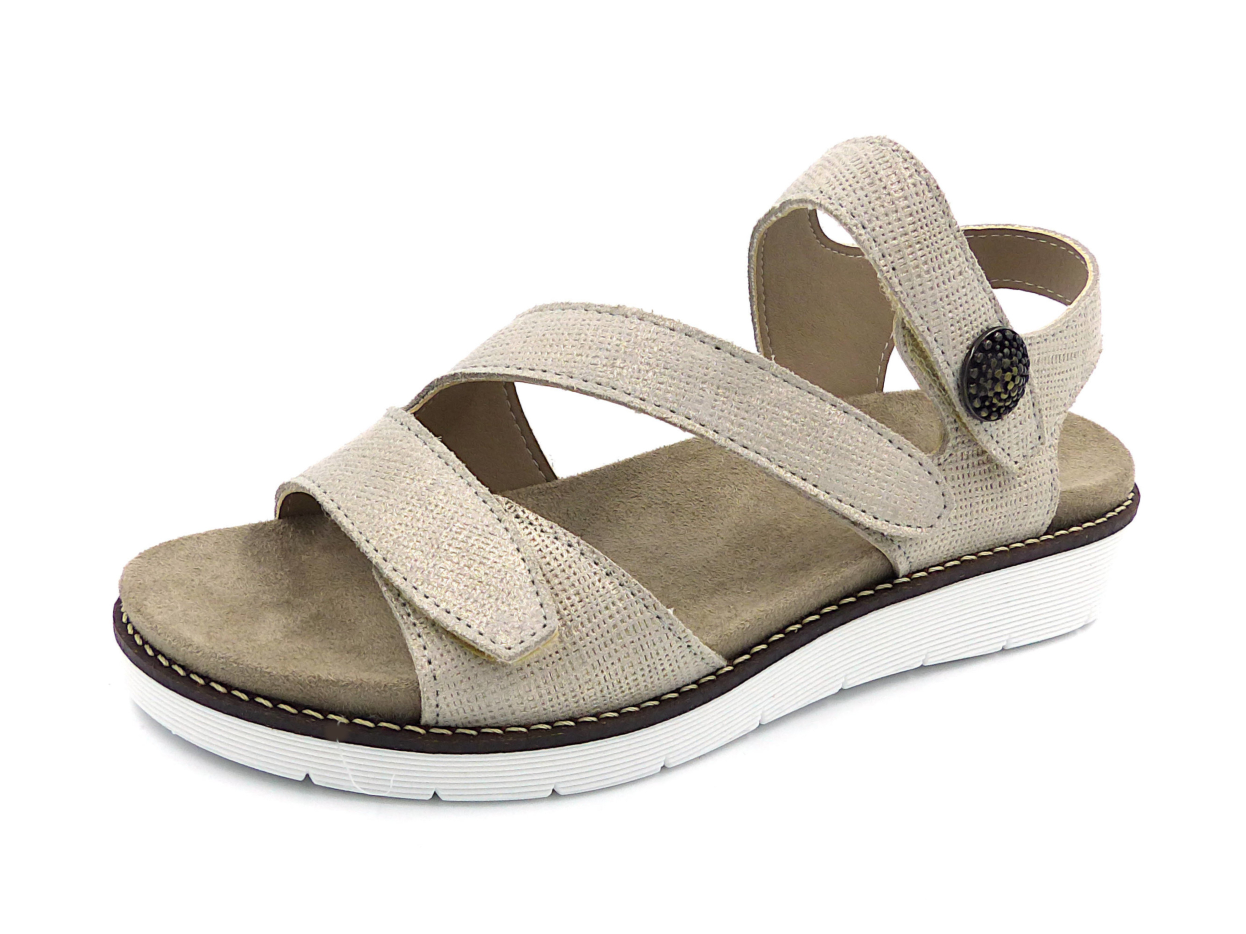 Nu-pied Confort Aéros Or - Chaussures Femme - Mes Jolis ...