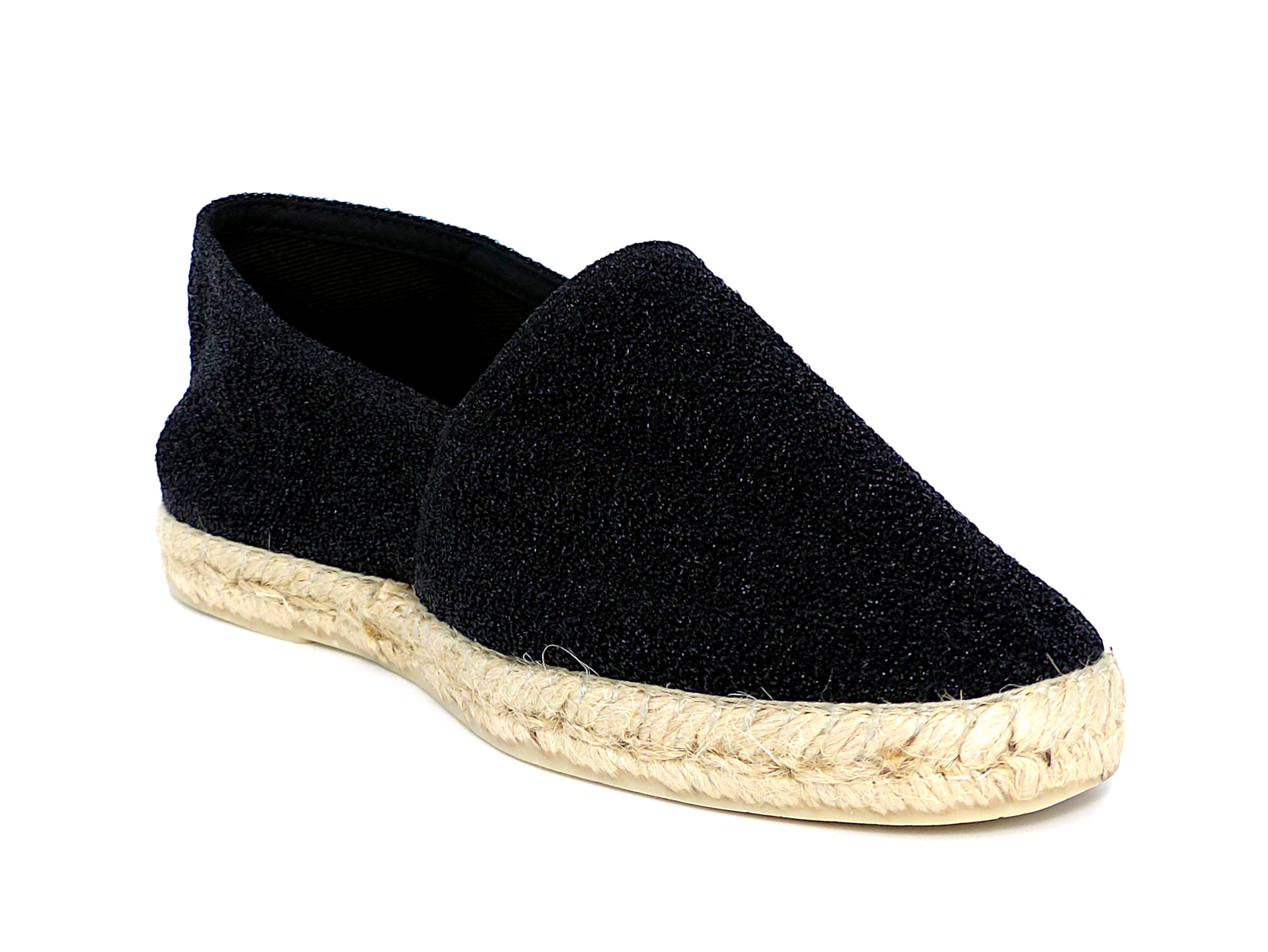 espadrille noir paillette
