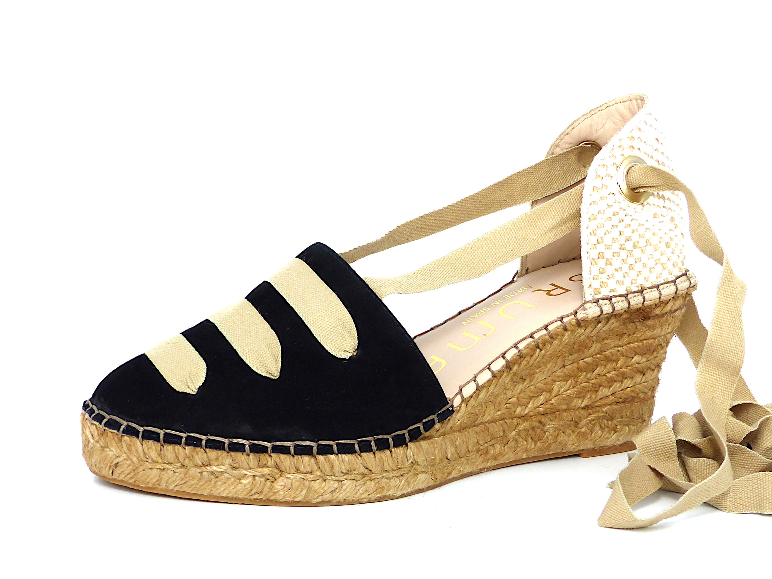 espadrilles compensées fermées femme