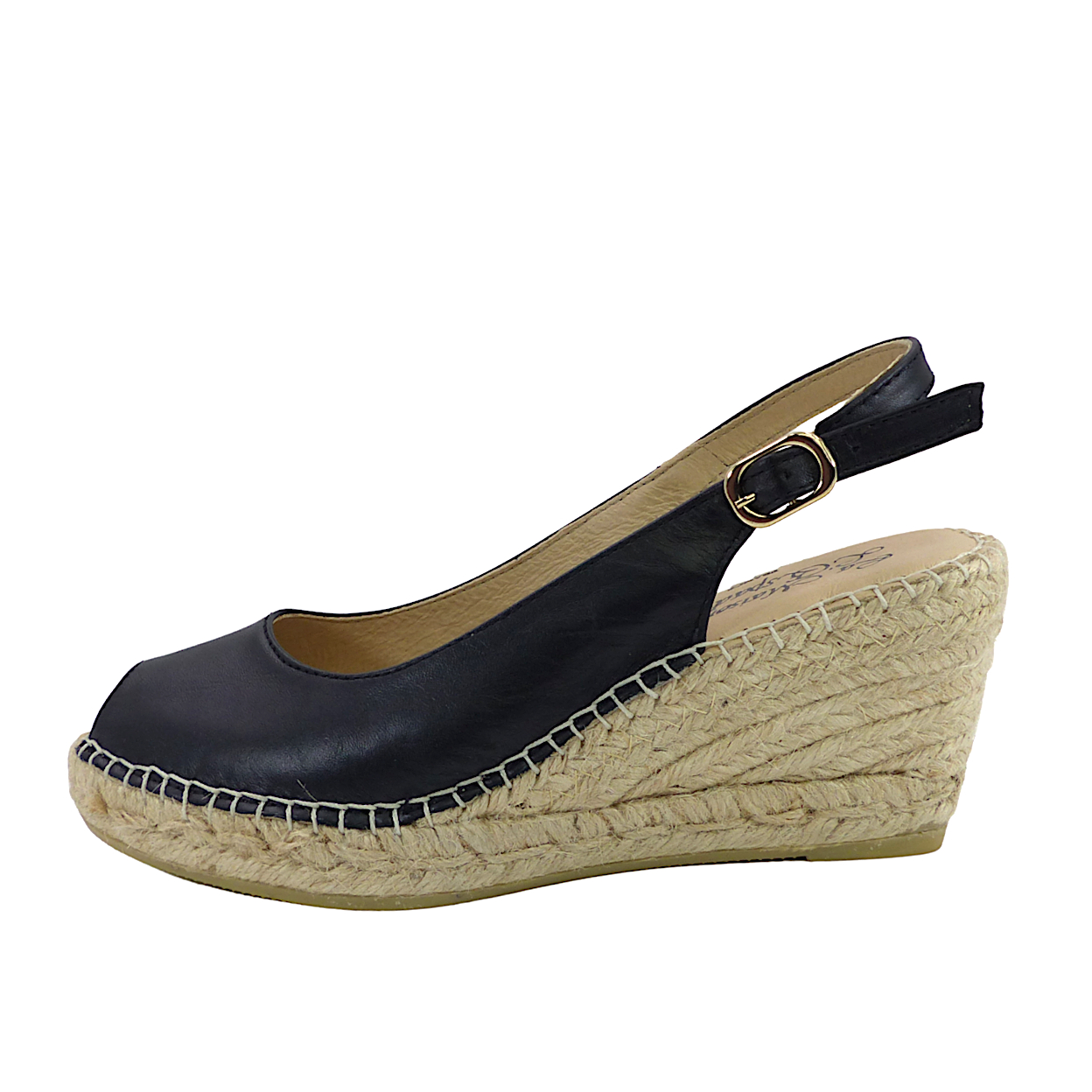 espadrilles cuir compensées