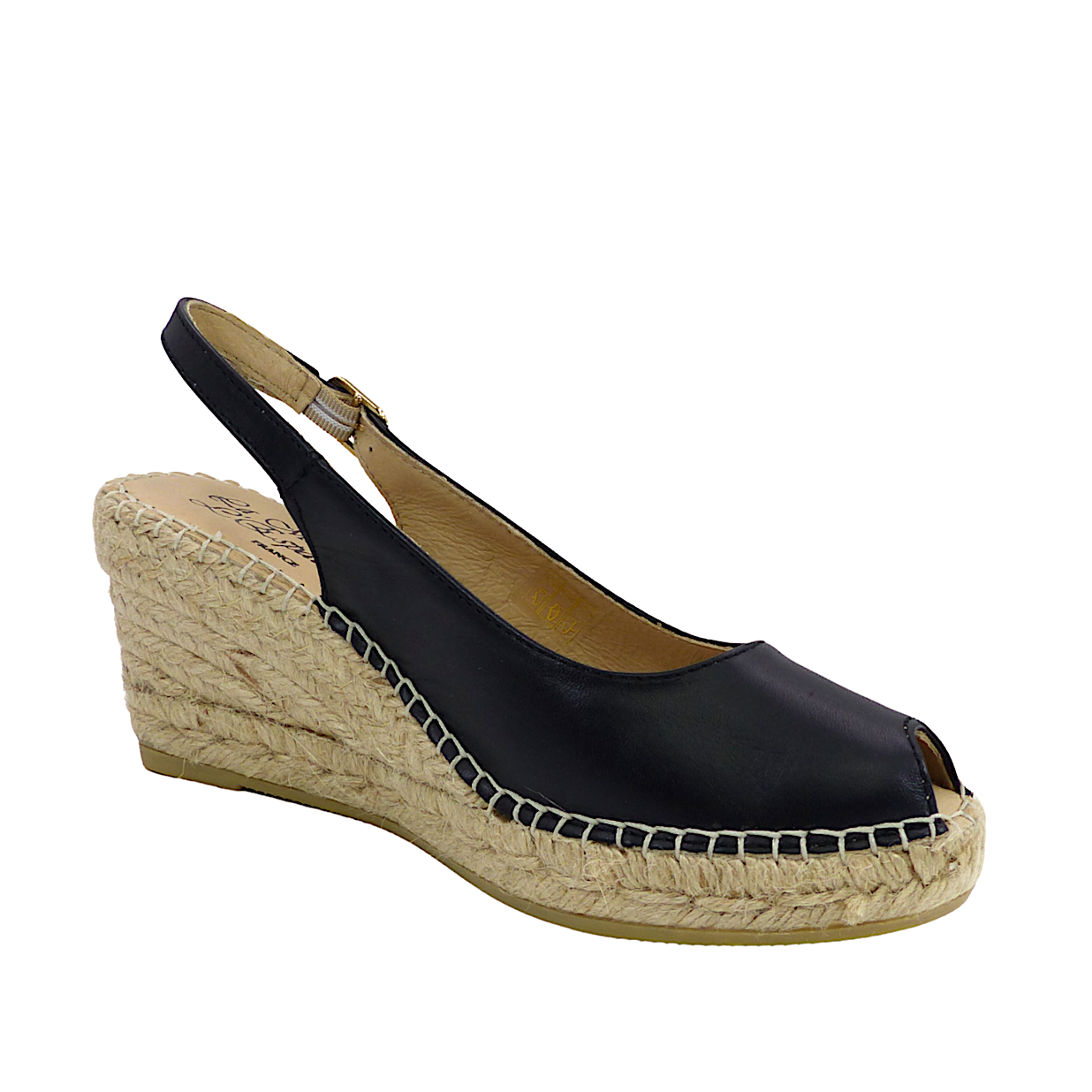 espadrille compensée marron