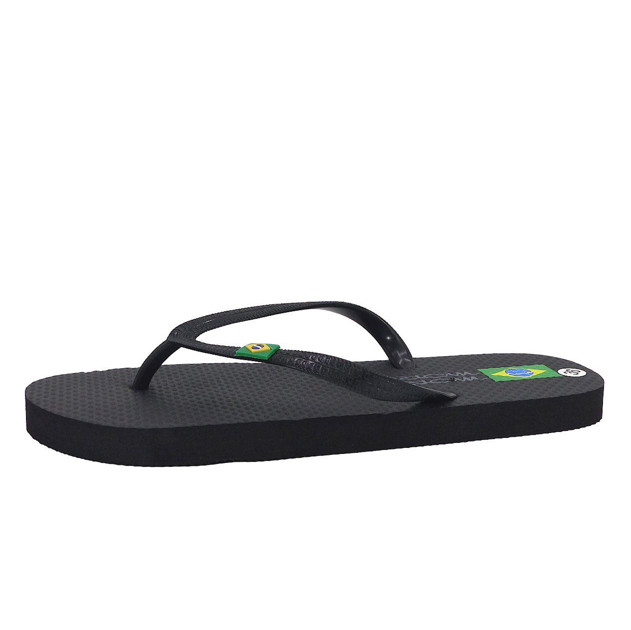 Tong de plage Femme Rio Noir Tongs Mes Jolis Souliers