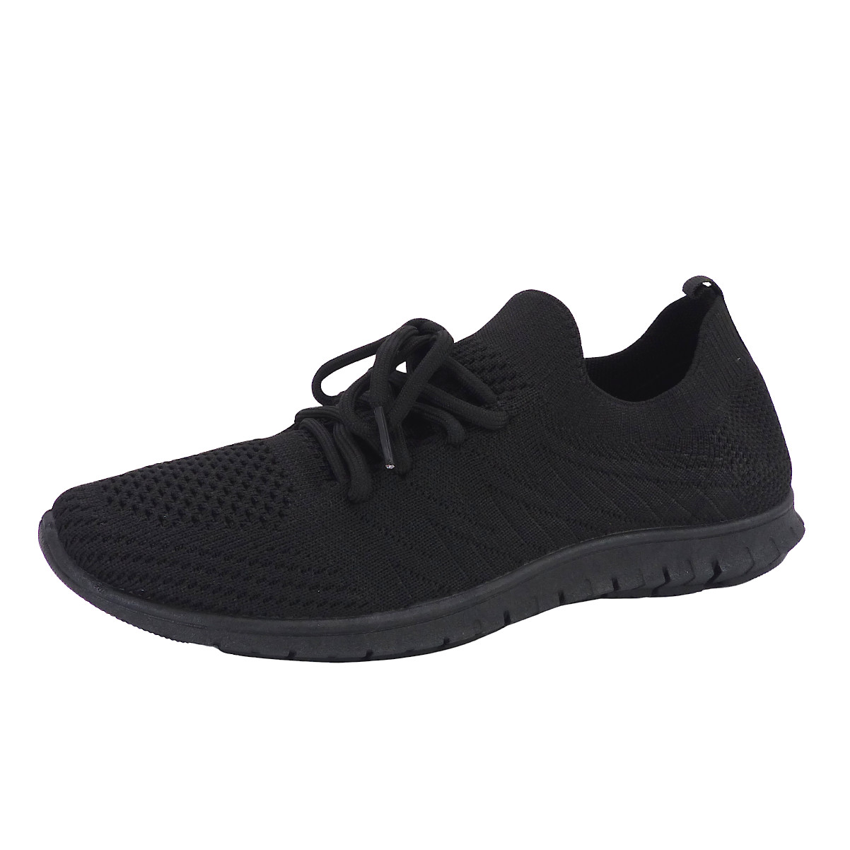 Basket souple à enfiler I-MOVE Noir Chaussures Femme Mes Jolis