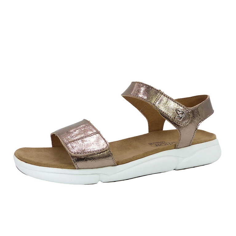 Sandales Enfant Boni George En Cuir - Scratch, Semelle Crêpe, Modèle Garçon, Qualité Espagnole