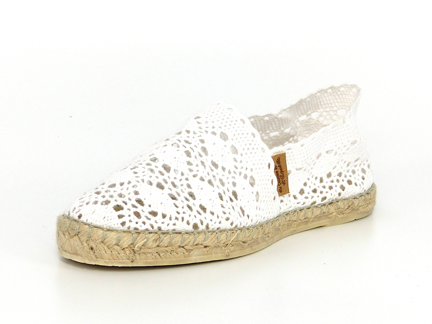 espadrille compensée plate
