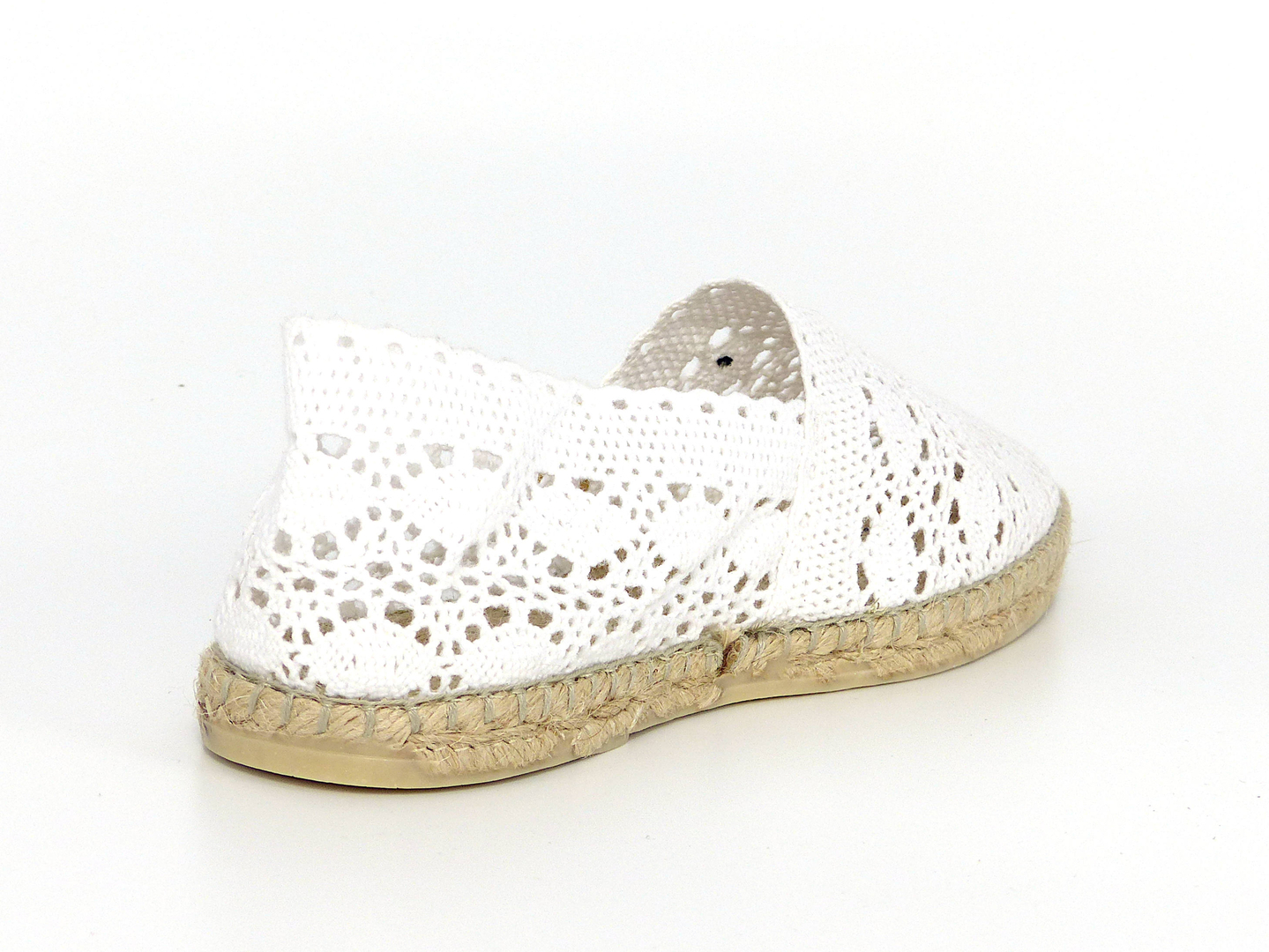 espadrille dentelle blanche
