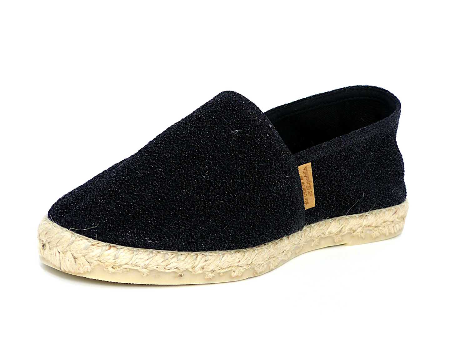 espadrille noir paillette
