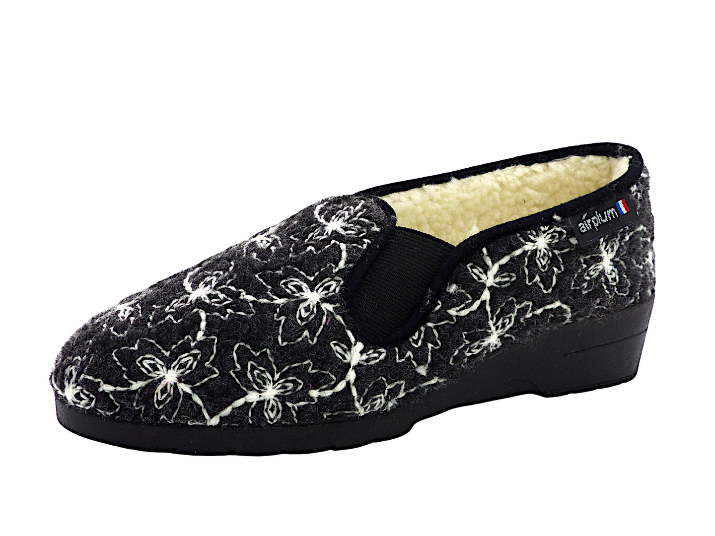 chaussons cuir femme