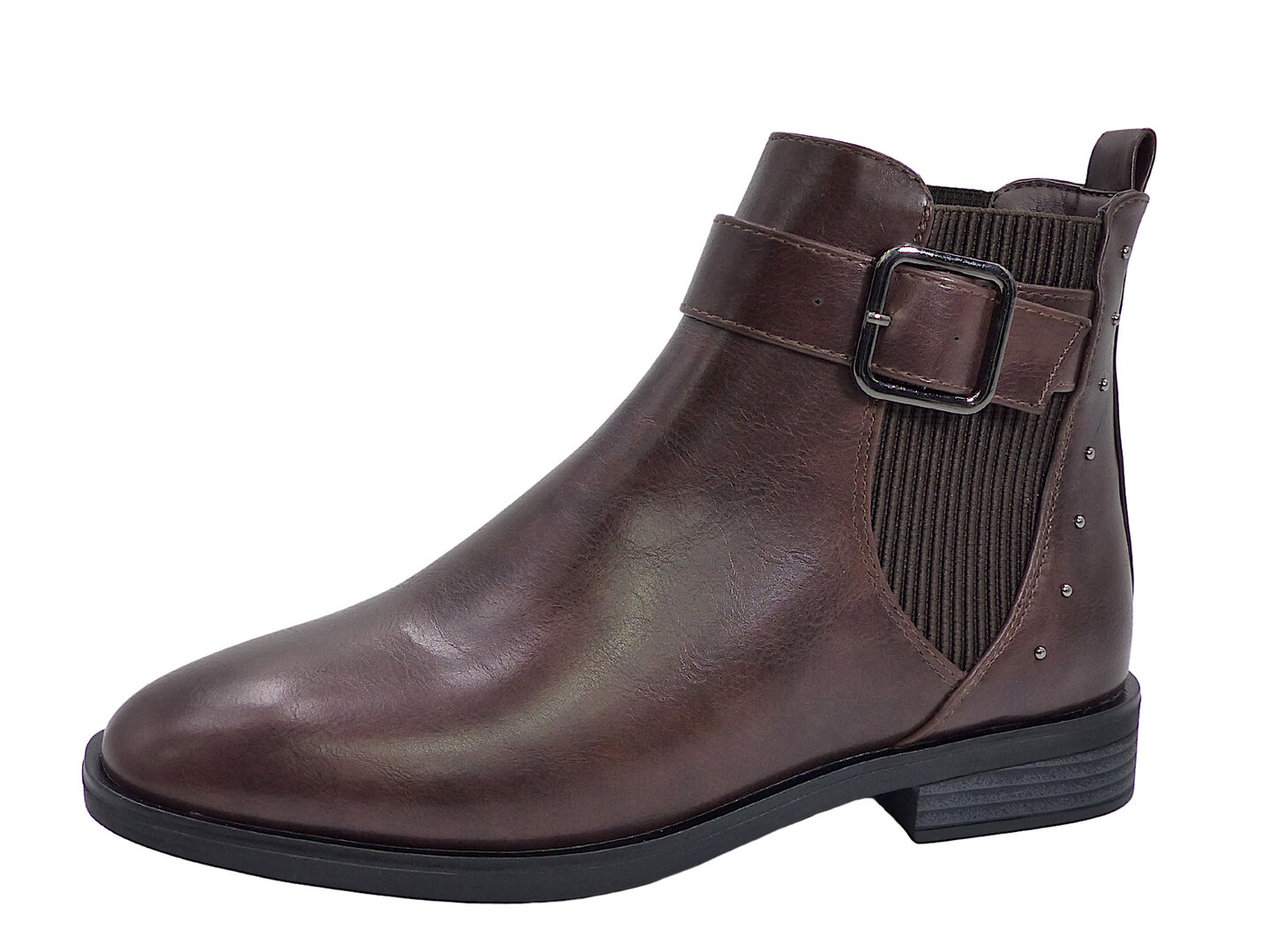 Bottines Marron Pointues Jennyfer - Taille 38 - Talon Moyen - Occasion Très Bon état