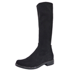 Botte stretch en suedine 25512 Noir Boots Bottines Bottes Mes Jolis Souliers