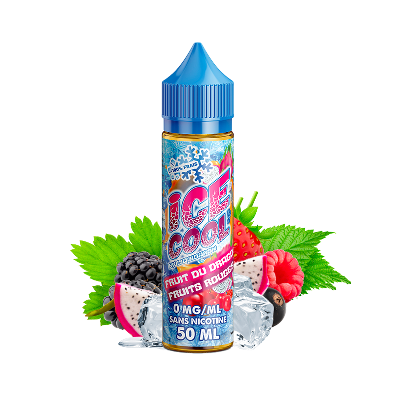 Ice Cool - Fruit du dragon &amp; Fruits rouges (00 mg-mL, 50 mL) (1)