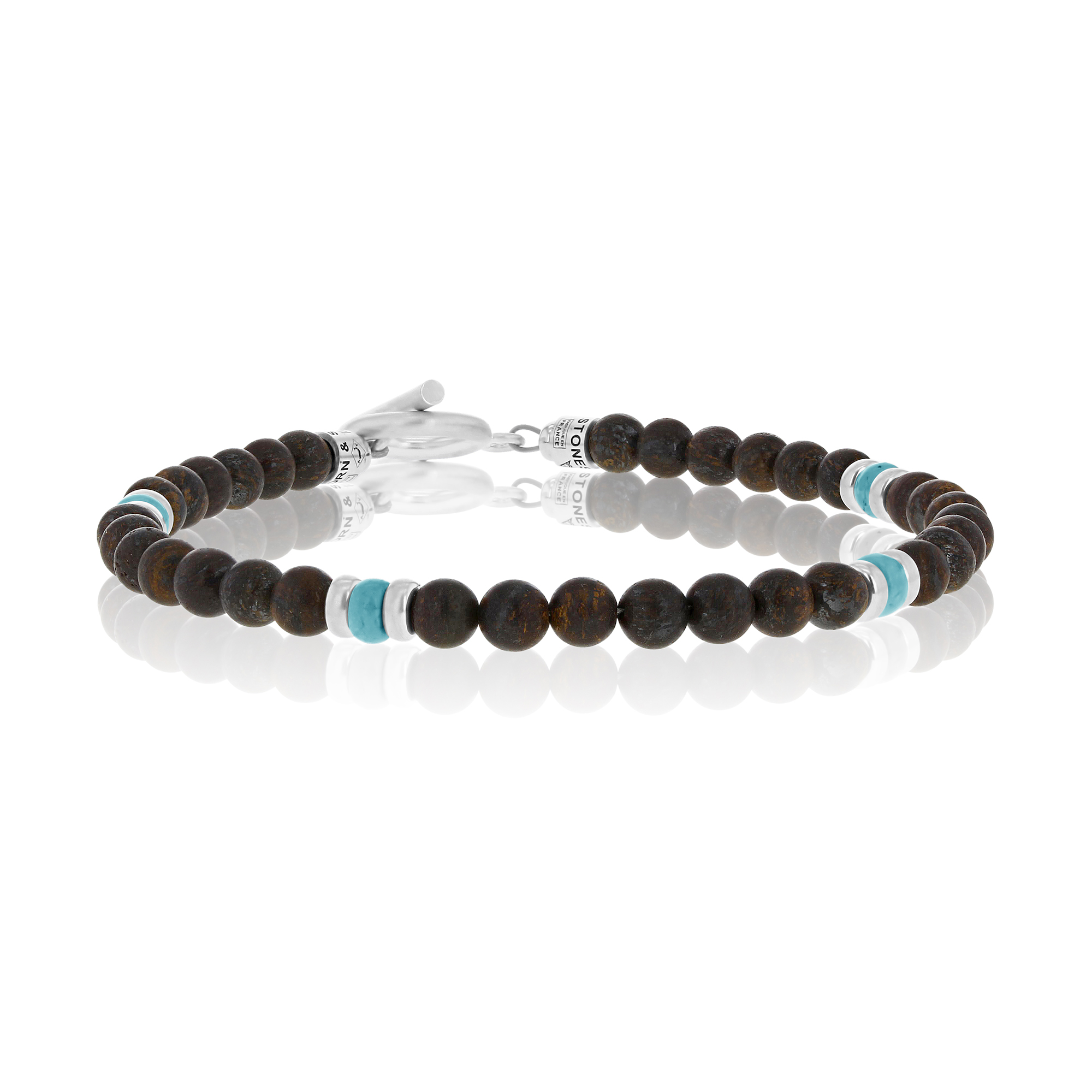 bracelet-homme-turquoise-bronzite