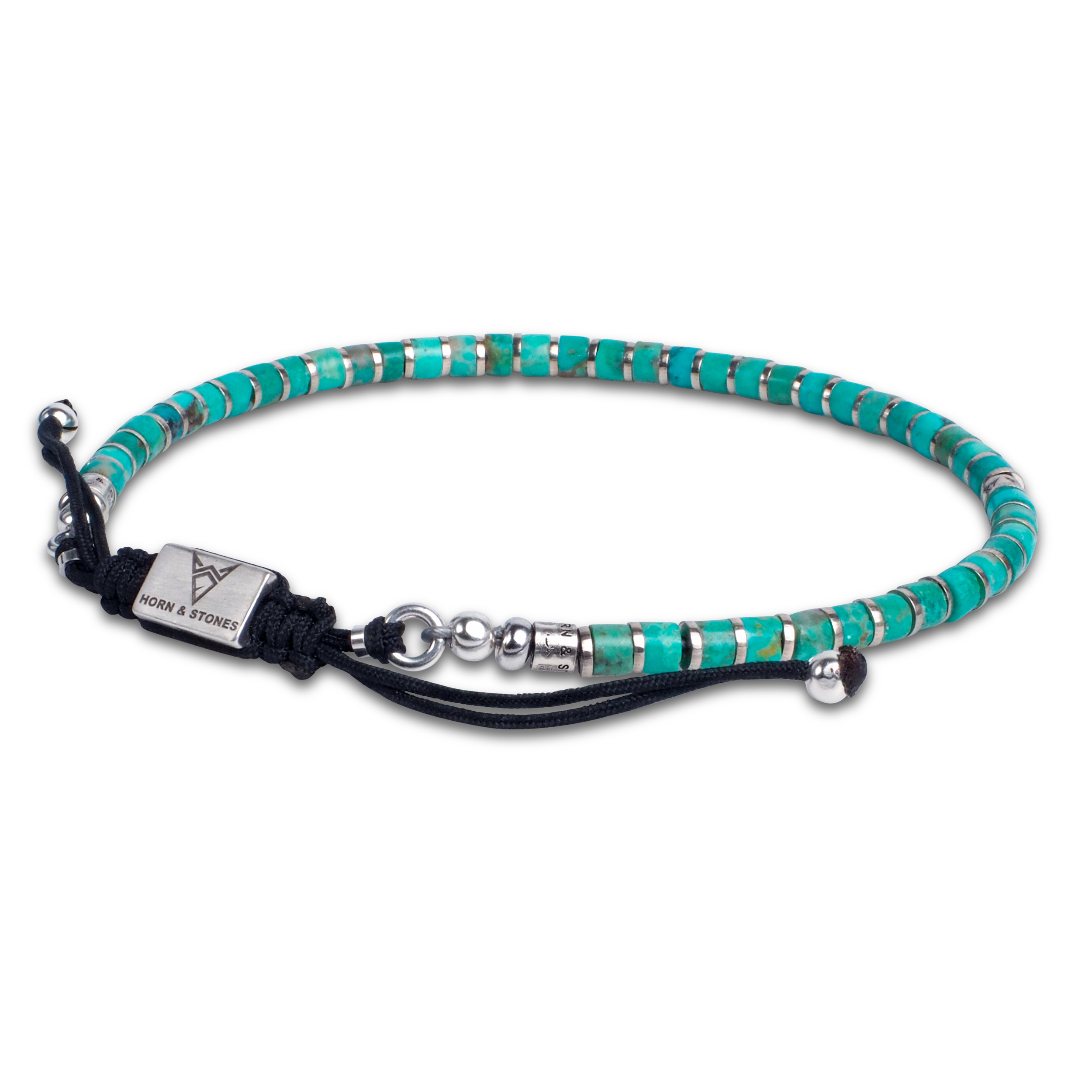 bracelet homme turquoise et argent