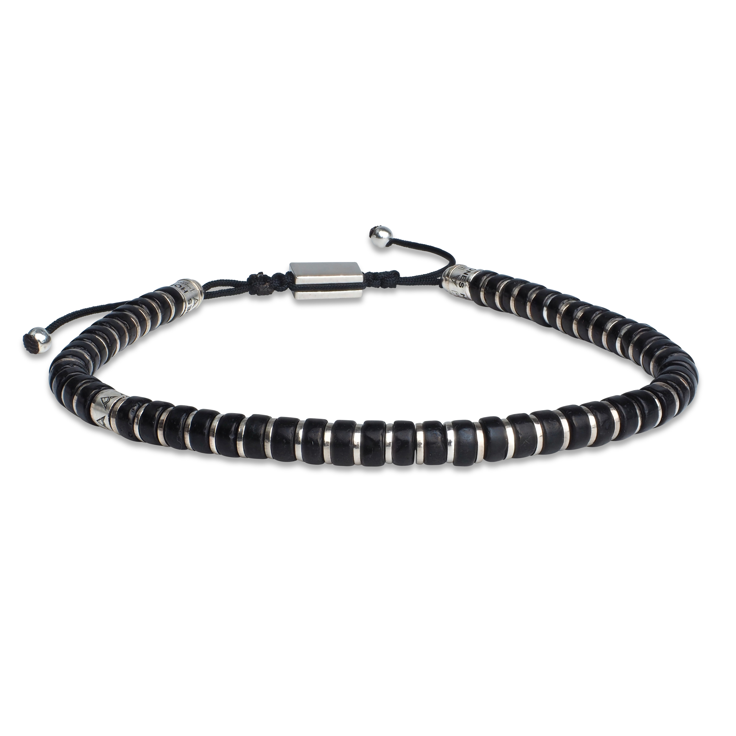 Bracelet Homme Pierre de Jais - 4mm