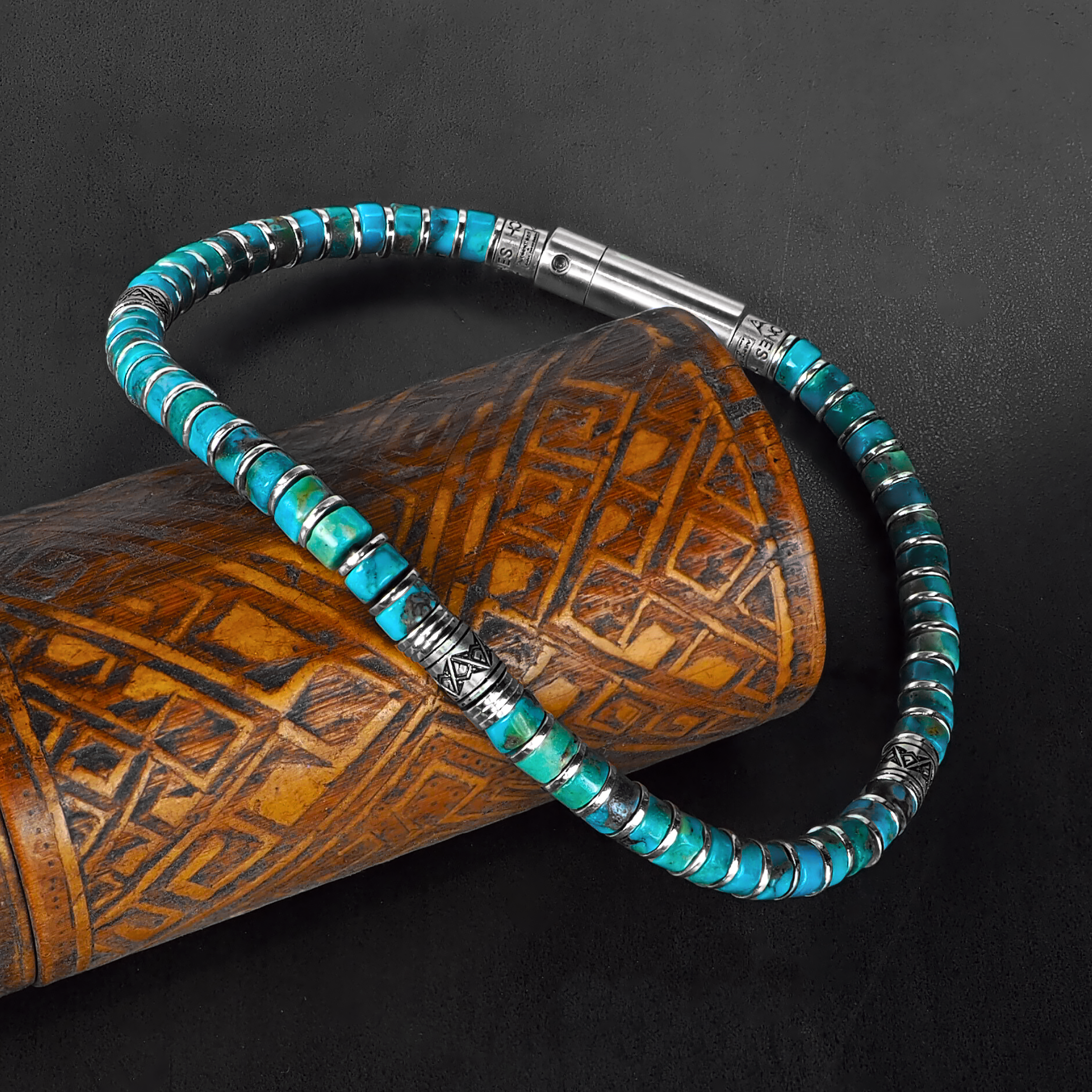 bracelet turquoise pour homme