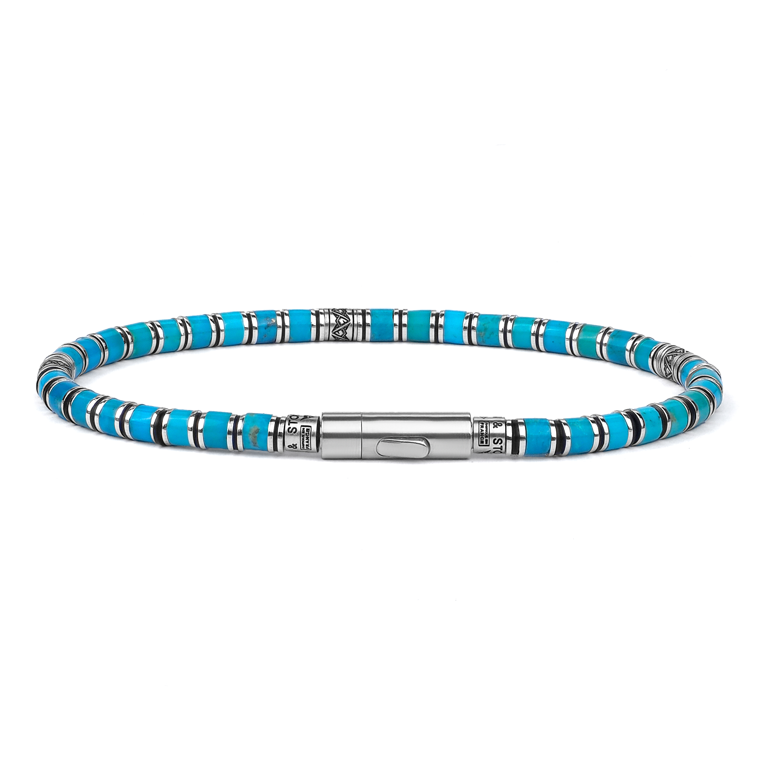 Bracelet turquoise homme