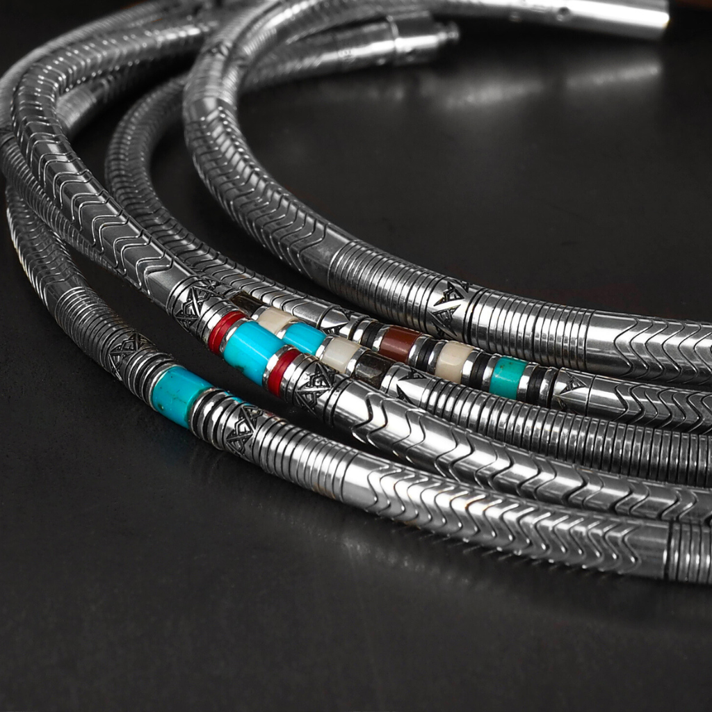 bracelets en argent et turquoise pour homme