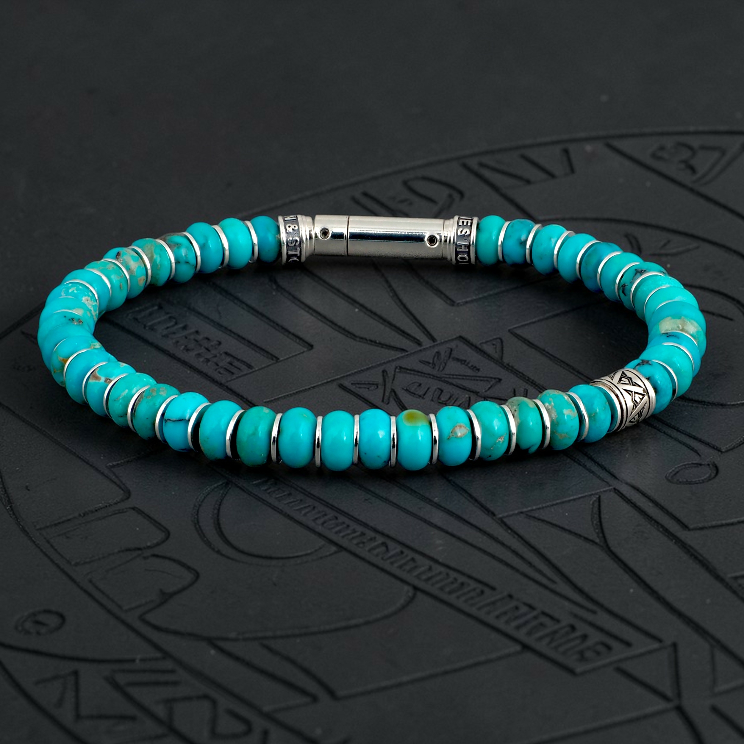 bracelet homme turquoise