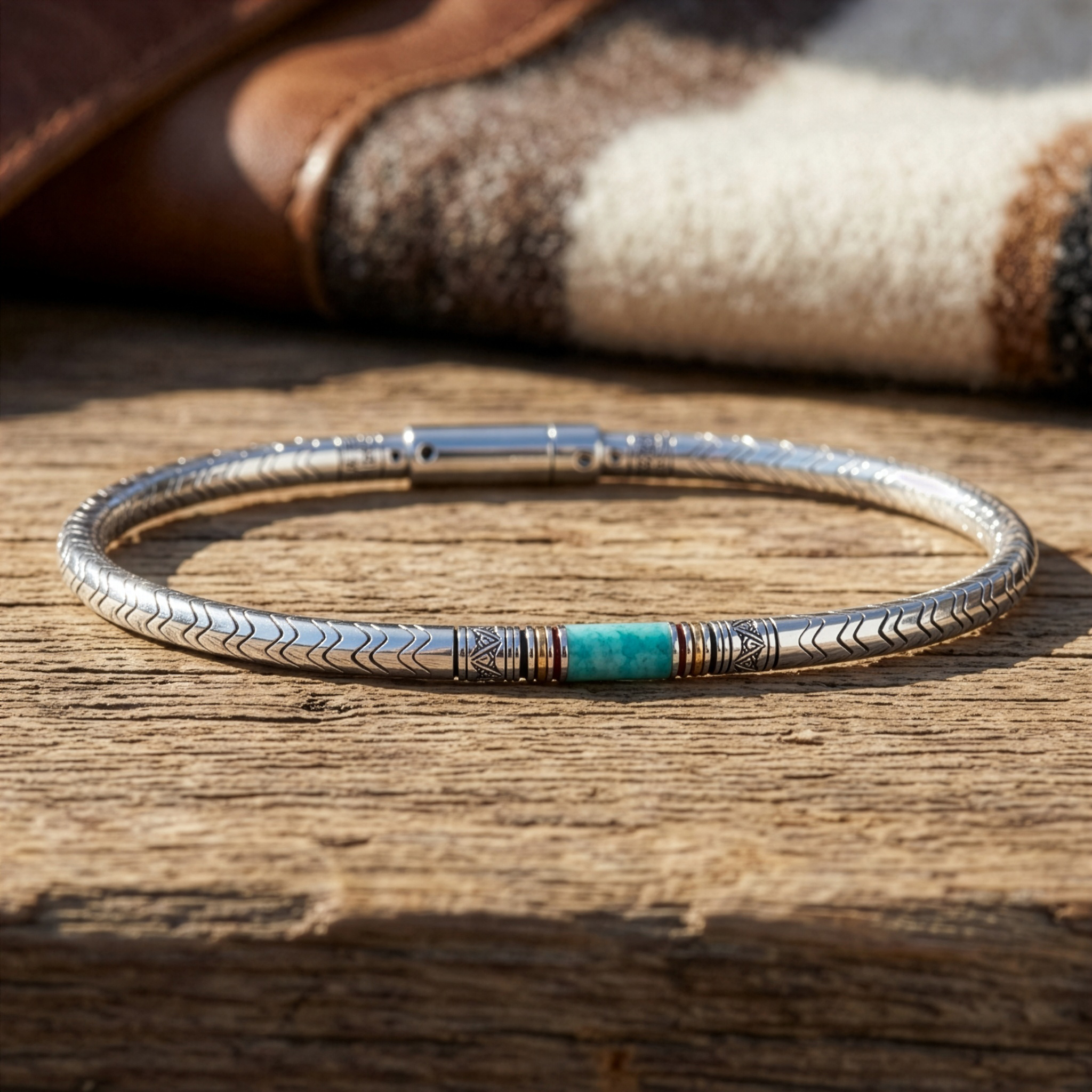 bracelet en amazonite argent 925 pour homme
