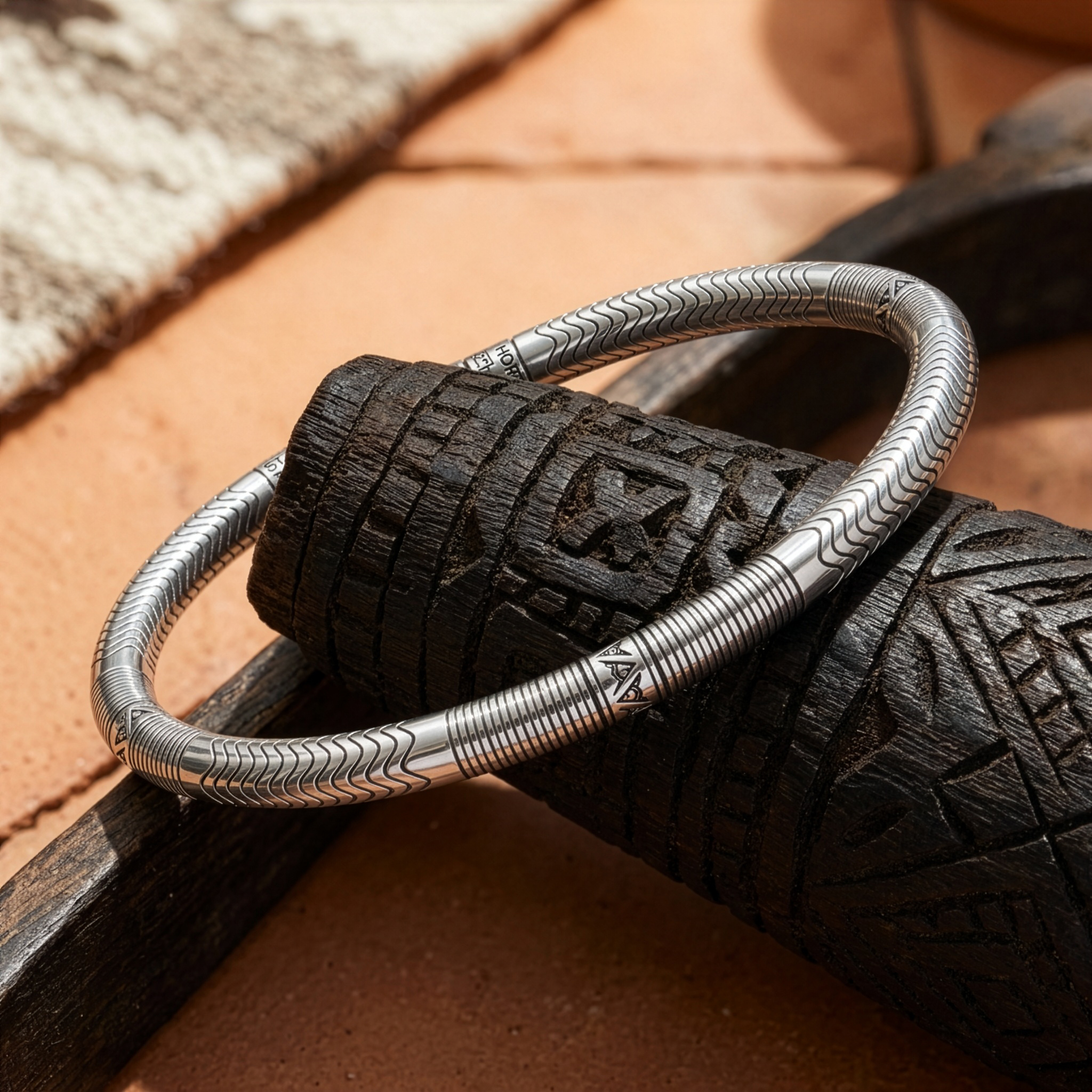 bracelet homme en argent massif