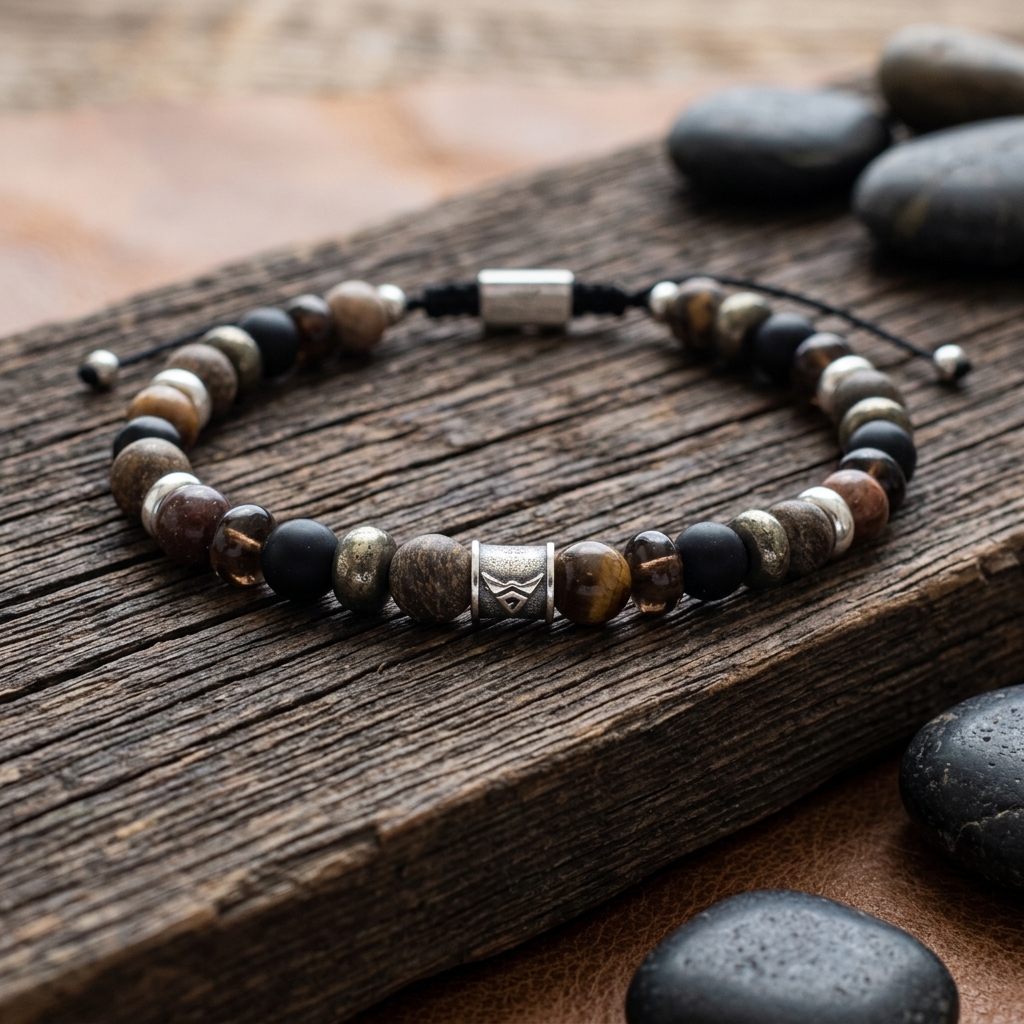bracelet homme en pierres