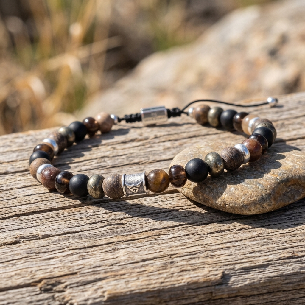 bracelet pierres homme