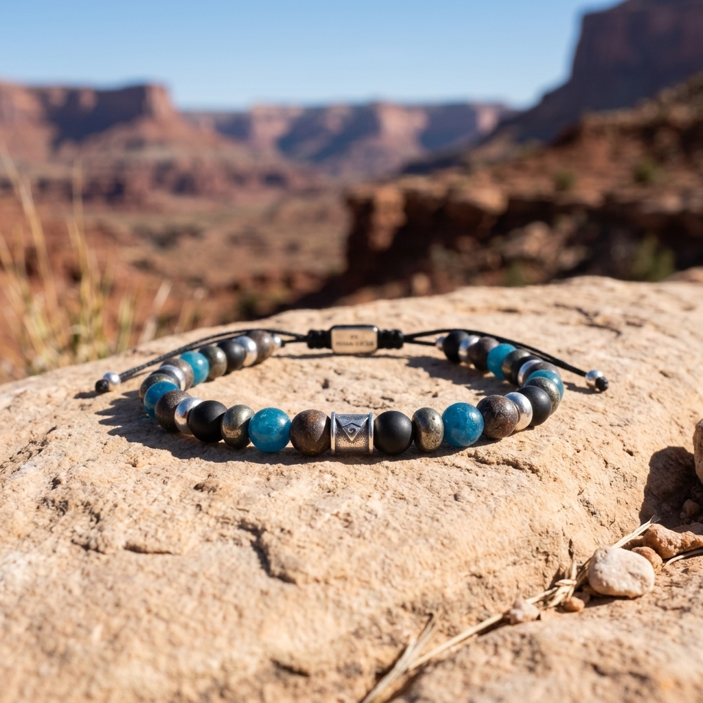 bracelet en pierres homme