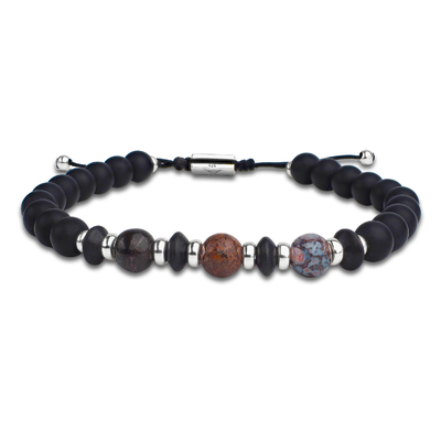 bracelet homme pierres et argent