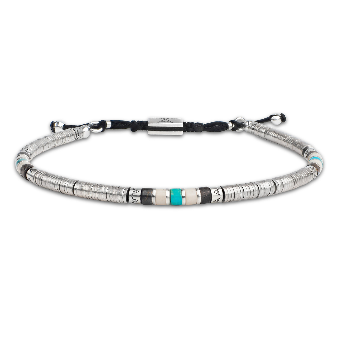 Ancien Bracelet Homme Garçon Argent 925 Maillot 18,5 cm