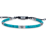 bracelet homme turquoise et argent