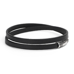 Bracelet homme cuir et argent