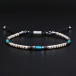 bracelet homme turquoise et argent