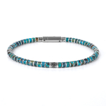 Bracelet en argent et turquoise