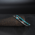 bracelets homme turquoise et argent