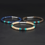 bracelet turquoise et argent pour homme