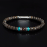 bracelets en pierres fine et argent pour homme