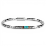 Bracelet homme en argent et amazonite