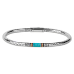 Bracelet homme en argent et amazonite