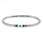 bracelet homme argent et turquoise