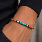 bracelet homme en turquoise et coquillage pour homme