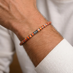 Bracelet homme huitre epineuse - coquillage et argent